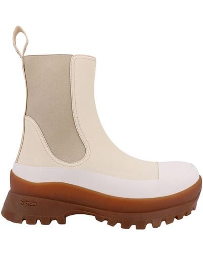 Stella McCartney Stivaletti chelsea trace - Bianco