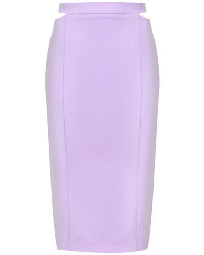 Patrizia Pepe Midi Skirt - Purple