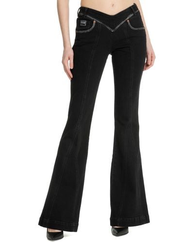 Versace Jeans Couture V-emblem Jeans - Black