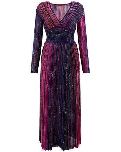 Missoni Long Dress - Purple