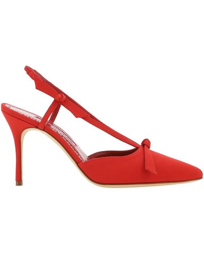 Manolo Blahnik Corintia Heeled Sandals - Red