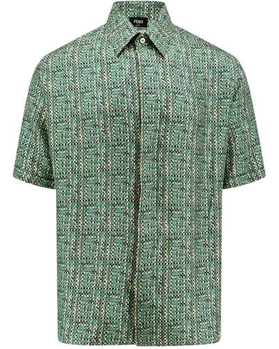 Fendi Short Sleeve Shirt - Green
