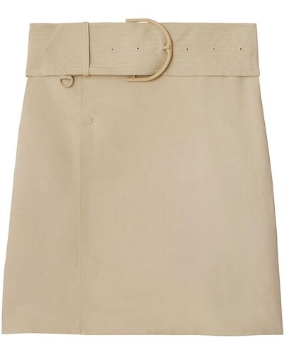 Burberry Mini Skirt - Natural