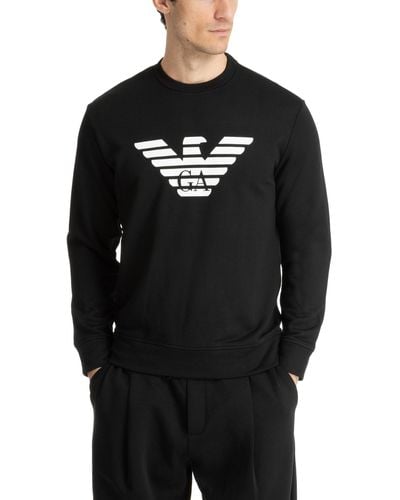 Emporio Armani Cotton Sweatshirt - Black