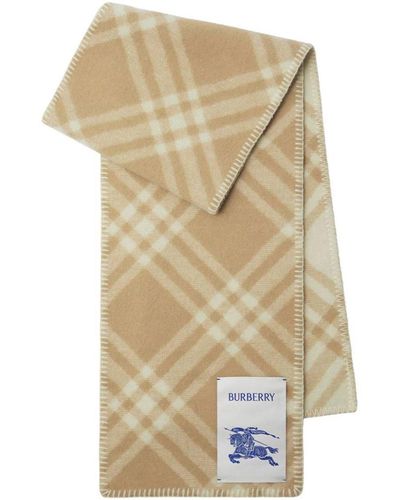 Burberry Wool Scarf - Natural
