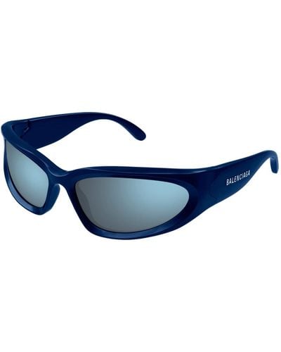 Balenciaga Sunglasses Bb0157s - Blue