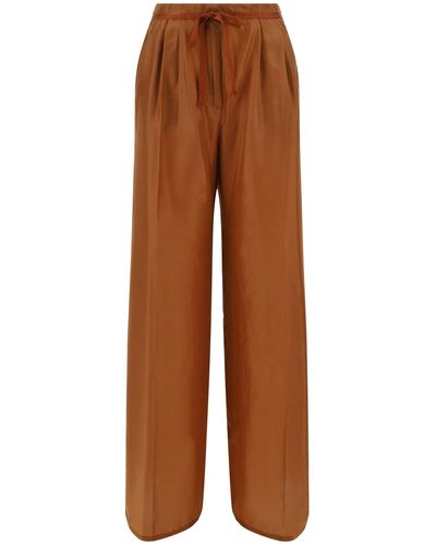 Forte Forte Habotai Trousers - Brown