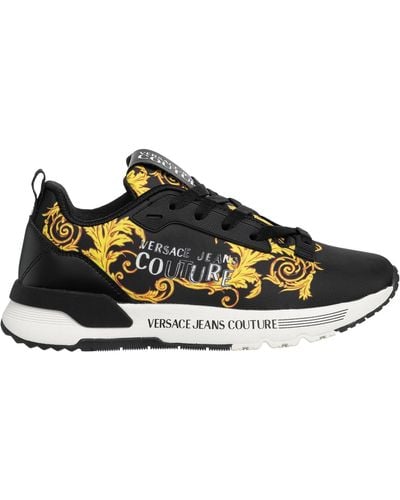 Versace Logo-print Lace-up Sneakers - Black