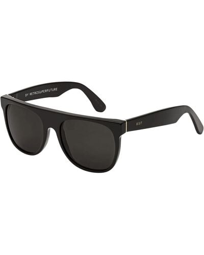Retrosuperfuture Sunglasses Flat Top Black
