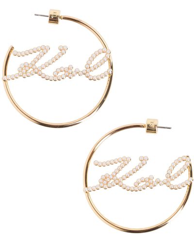 Karl Lagerfeld K/signature Earrings - Metallic
