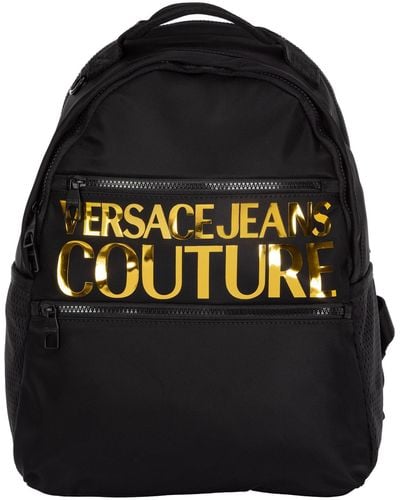 Versace Nylon Rucksack Backpack Travel - Black