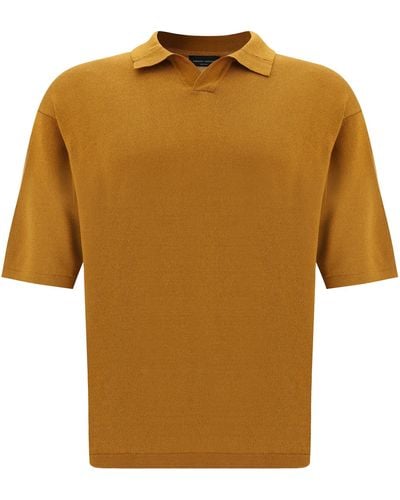 Roberto Collina Boxy Polo Shirt - Brown