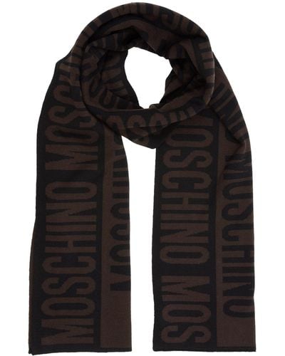 Moschino Wool Wool Scarf - Black