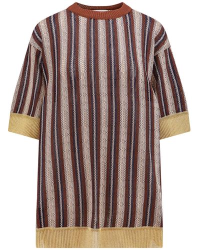 Erika Cavallini Semi Couture Sweater - Brown