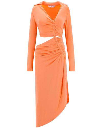 Off-White c/o Virgil Abloh Midi Dress - Orange