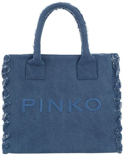 Pinko Beach Tote Bag - Blue