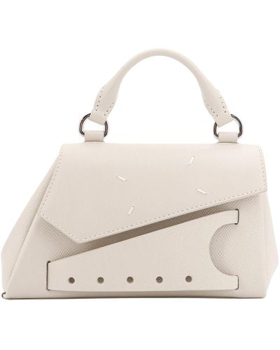 Maison Margiela Snatched Asymmetric Mini Handbag - Natural