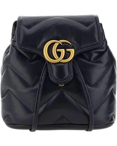 Gucci GG Marmont Backpack - Black