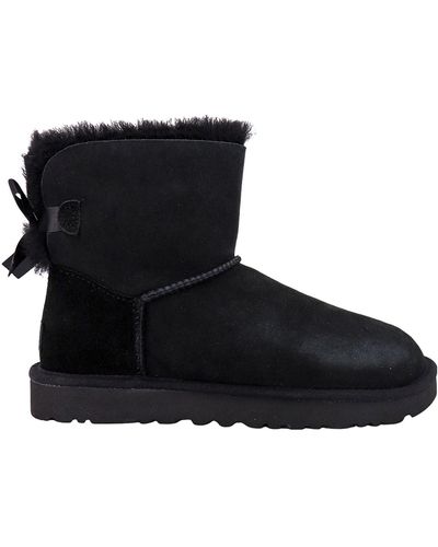 UGG Mini Bailey Bow Ii Ankle Boots - Black
