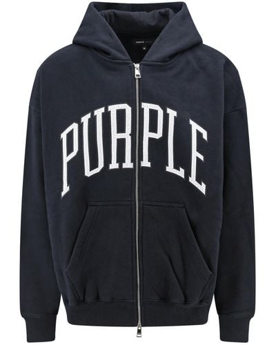 Purple Brand Felpa con cappuccio - Blu