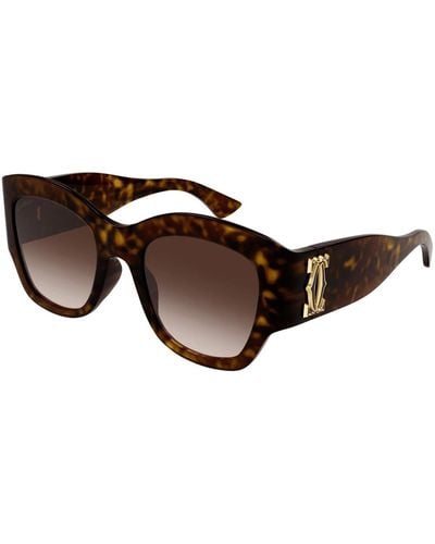 Cartier Sunglasses Ct0304s - Brown