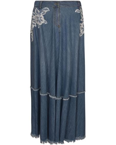 Ermanno Scervino Maxi Skirt - Blue