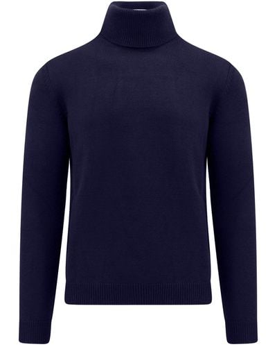 Roberto Cavalli Roll-neck Sweater - Blue