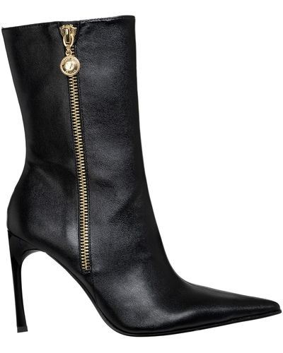 Versace Jeans Couture 100mm Pointed-toe Boots - Black