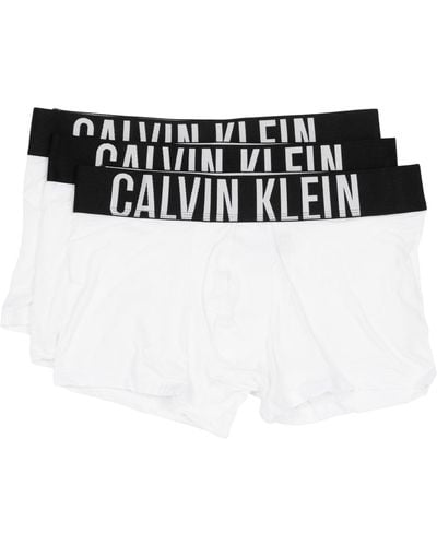 Calvin Klein S Pack Intense Power Trunks White/white/white M - Black