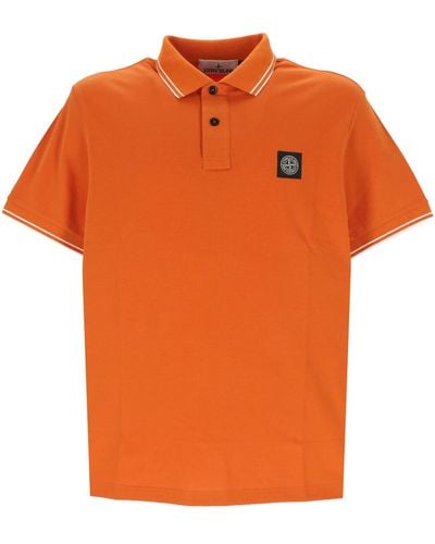 Stone Island Polo Shirt - Orange