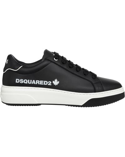 DSquared² Bumper Trainers In Leather - Black