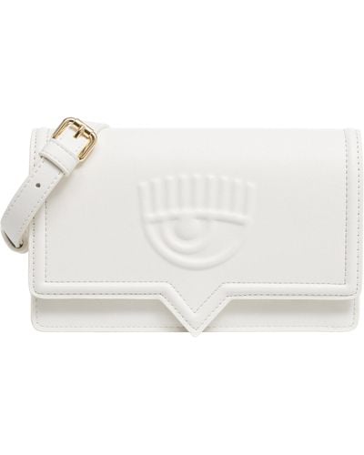 Chiara Ferragni Eyelike Crossbody Bag - White