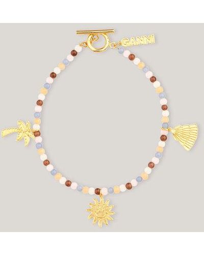 Ganni Bead Accessories Bead Ancle Chain 1 - Multicolor
