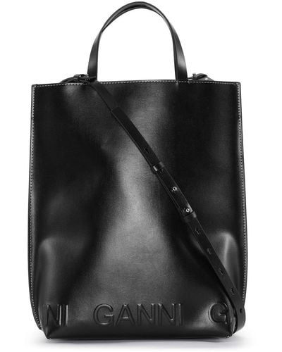 Ganni Medium Tote Bag - Black