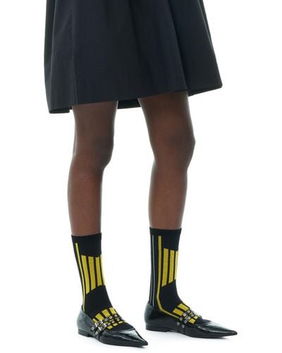 Ganni Black/yellow Sporty Socks