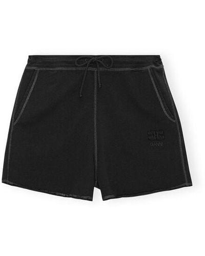 Ganni Isoli Drawstring Shorts - Black