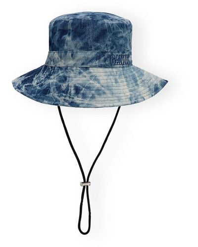 Ganni Denim Bucket Hat - Blue