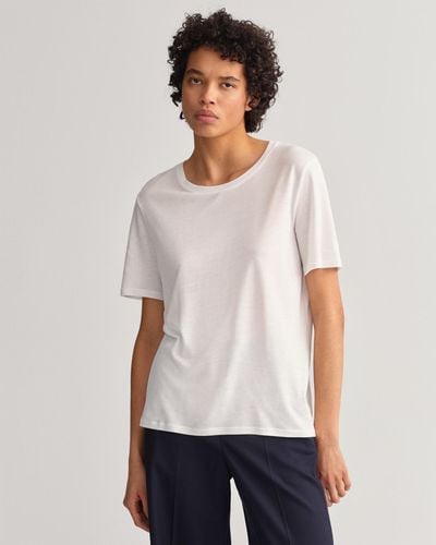 GANT Drape T-shirt - White