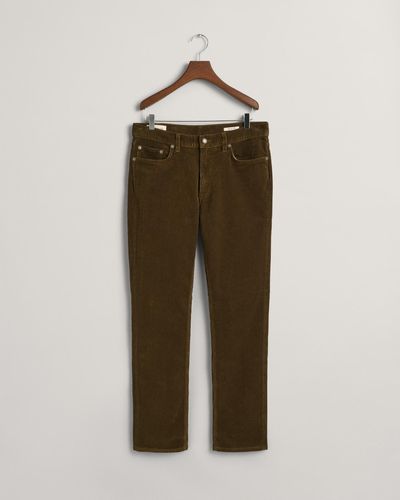 GANT Regular Fit Corduroy Jeans - Naturel