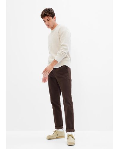 Gap Pantaloni slim fit in cotone stretch - Bianco