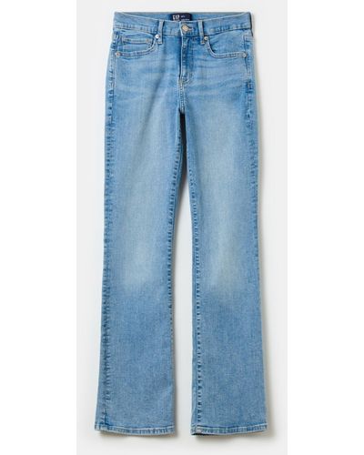 Gap Jeans mini bootcut flare fit a vita media - Blu