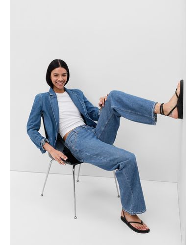Gap Jeans straight fit a vita bassa - Blu