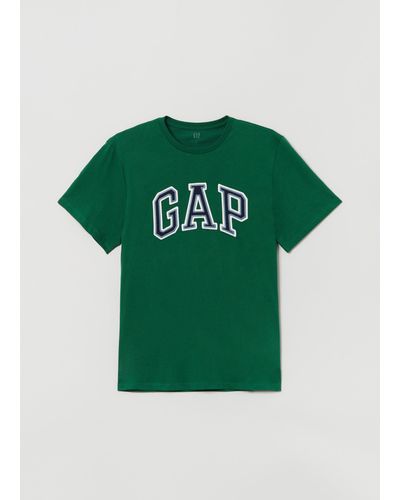 Gap T-shirt in cotone con ricamo logo - Verde