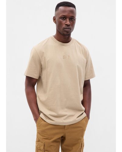 Gap T-shirt con stampa logo effetto lucido - Neutro