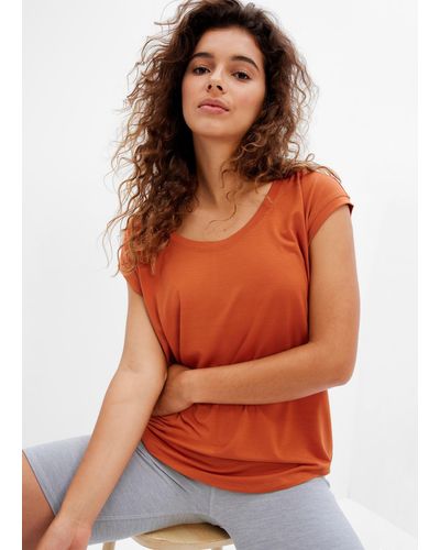 Gap T-shirt stretch tinta unita - Arancione