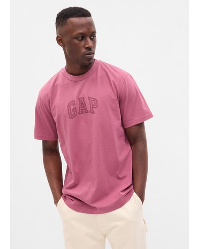 Gap T-shirt con stampa logo - Rosa