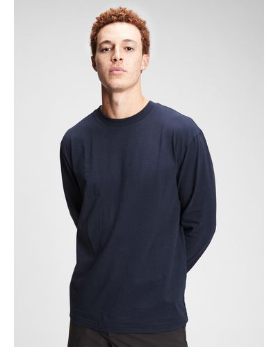 Gap T-shirt a maniche lunghe in cotone - Blu