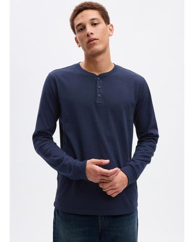 Gap T-shirt in jersey a maniche lunghe - Blu