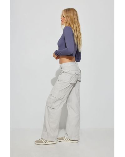 Blue Cargo pants for Women | Lyst