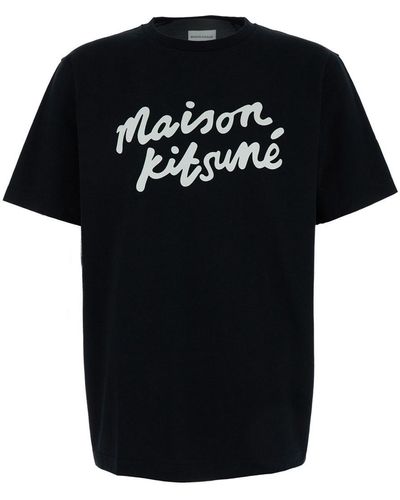Maison Kitsuné Handwriting Comfort Tee-Shirt - Black